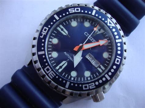 Citizen Automatic Diver - Citizen Automatic Diver Blue Dial - 8200 ...