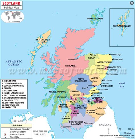 Political Map of Scotland