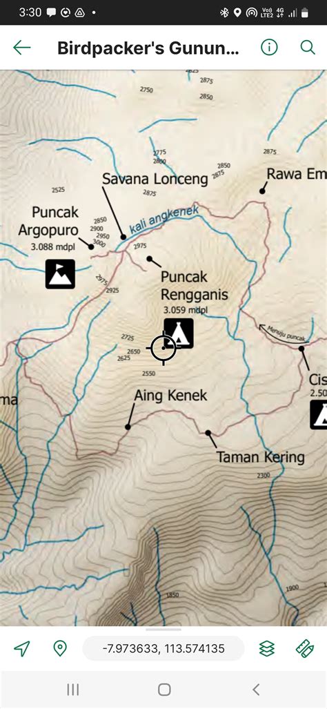 Gunung Argopuro - BIRDPACKER'S Map by Birdpacker Indonesia | Avenza Maps