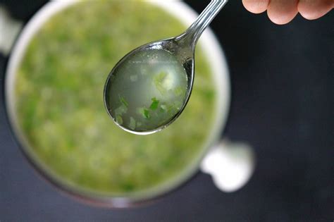 Coriander Lemon Soup - First Timer Cook