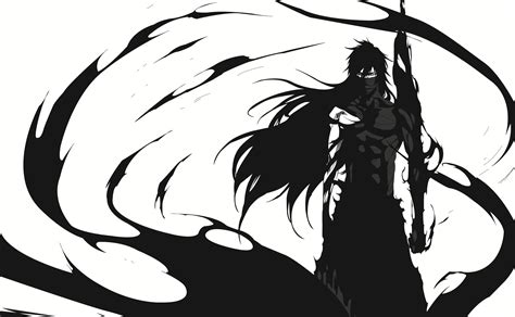 #4584023 Bleach, anime, Mugetsu, monochrome, Kurosaki Ichigo - Rare ...