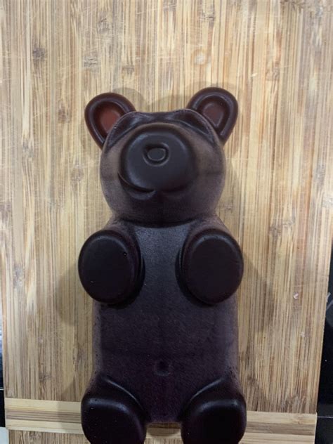 [Homemade] Black cherry flavored giant Gummy Bear. #food #foods | Black cherry flavor, Homemade ...