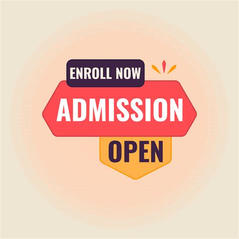 admission open banner vector enroll now 18991514 Vector Art at Vecteezy