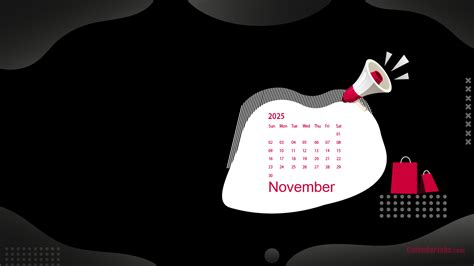 November 2025 Desktop Wallpaper Calendar - CalendarLabs