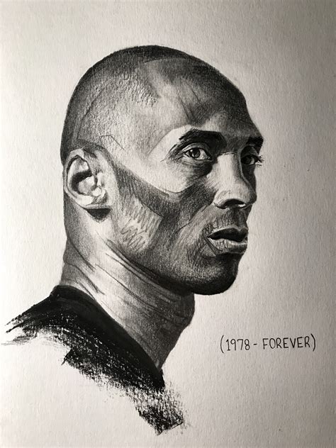 ArtStation - Kobe Bryant Stylized Portrait / Sketch