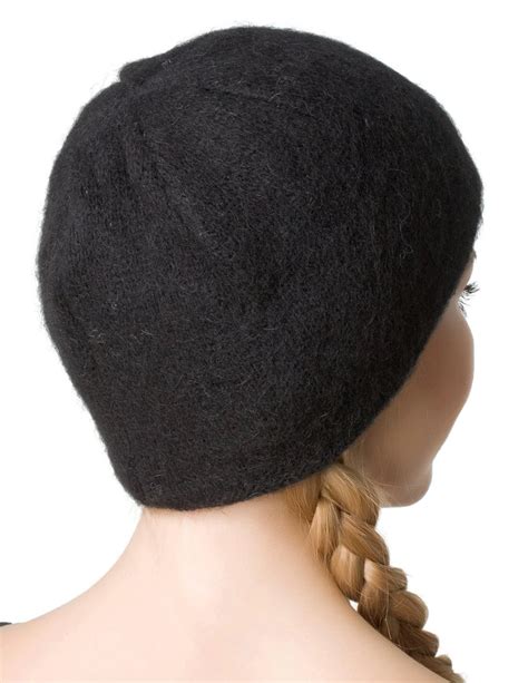 Winter Wool Black Hat, Unisex Beanie, 2 Ply Knitted, One Size | Freyja Wool Store