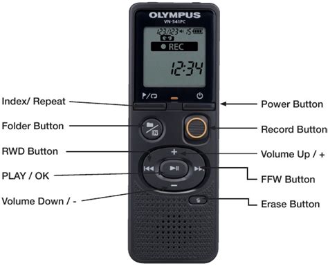 Olympus VN-541PC Quick Reference Guide | ManualsLib