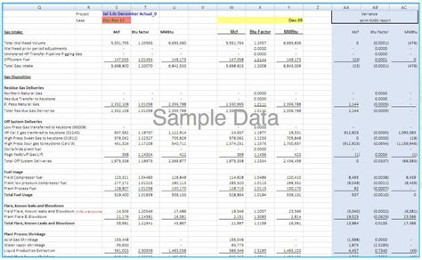 Variance Analysis Excel Spreadsheet in Managing And Optimizing ...