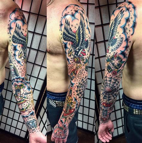 American Traditional Tattoo Sleeve: A Timeless Classic – The FSHN