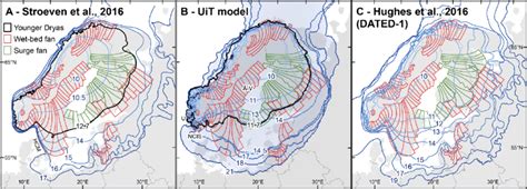 Comparison of the optimum deglaciation scenario with empirically based ...