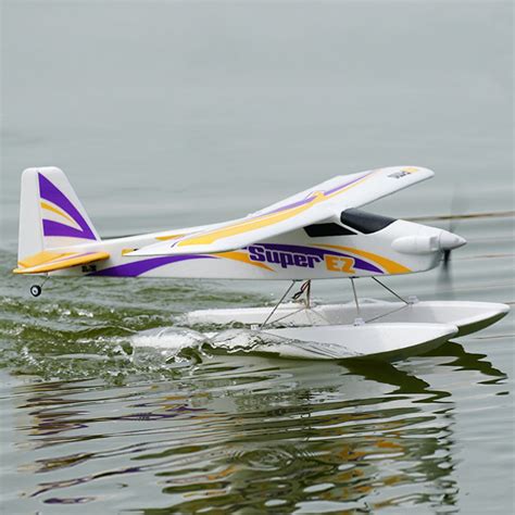 FMS SUPER EZ V4 1220MM Wingspan EPO Trainer Beginner RC Airplane RTF with Floats & Reflex Flight ...