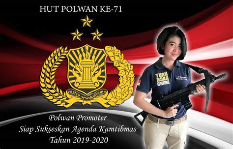 Wallpaper Polwan Cantik HUT Polwan ke 71 Tahun 2019 - Masdinko.Com