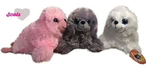 OAKES LEISURE PINK Fluffy Seal Plush £2.99 - PicClick UK