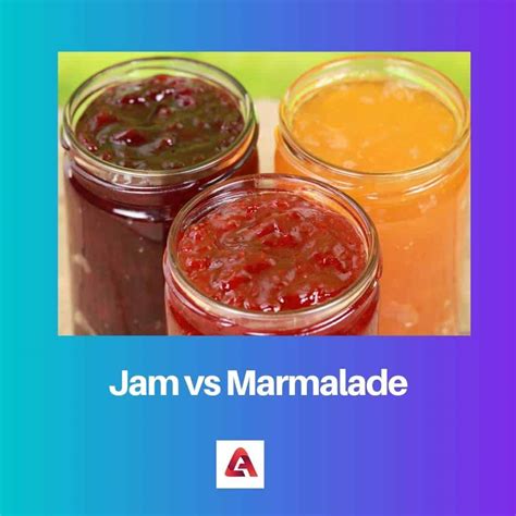 Jam vs Marmalade: Difference and Comparison