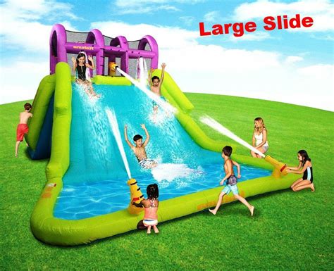 Huge Water Slide Park For Kids Toddler Inflatable Splash Pool Large ...