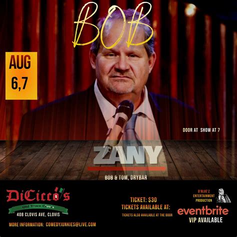 Aug 7 | BOB ZANY LIVE at DiCicco's Old Town Clovis | Fresno, CA Patch