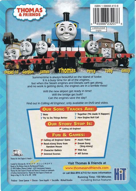 Image - CallingAllEnginesUSDVDBackcover.jpg | Thomas the Tank Engine Wikia | Fandom powered by Wikia