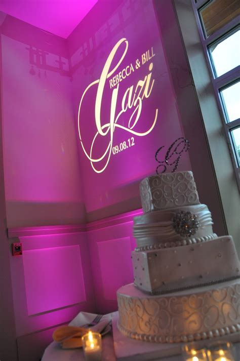 Custom monogram lighting for weddings. You choose the design and we will turn it into light ...