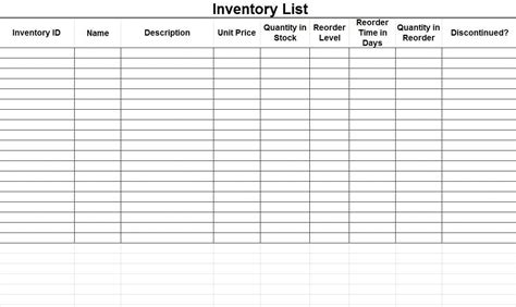 Inventory Spreadsheet Templates Spreadsheet Templates for Business ...