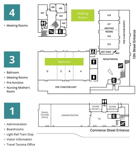 Floor Plans & Seating | Greater Tacoma Convention Center