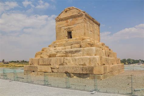 Tomb of Cyrus the Great in Pasargadae, Ir Stock Image - Image of ...