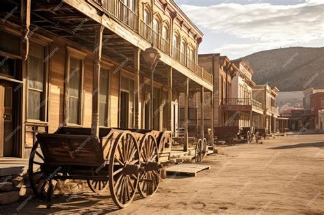 Premium AI Image | Old West Towns professional photography AI Generated