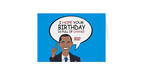 Barack Obama Greeting - Happy Birthday Card | Zazzle