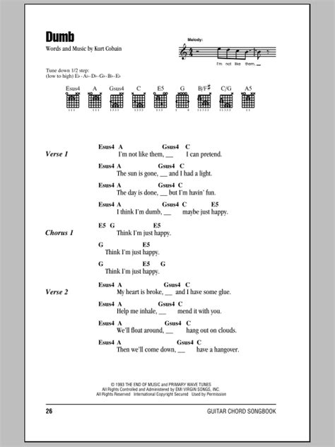 Dumb | Sheet Music Direct