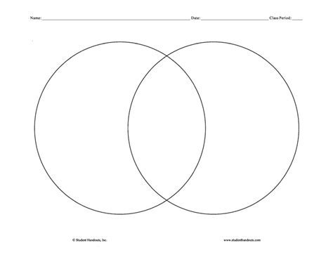 Printable Venn Diagram With Lines