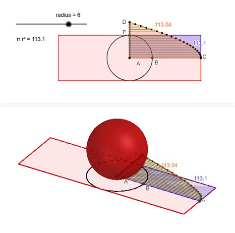 Surface Area of a Sphere – GeoGebra