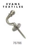 Brushed Large Round Ball End Hook - Evans Textiles