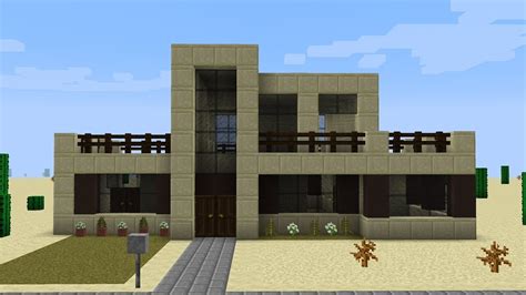 Minecraft - How to build a modern desert house - YouTube