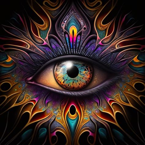 Premium Photo | Symbolism Third eye Digital art illustration Generative AI