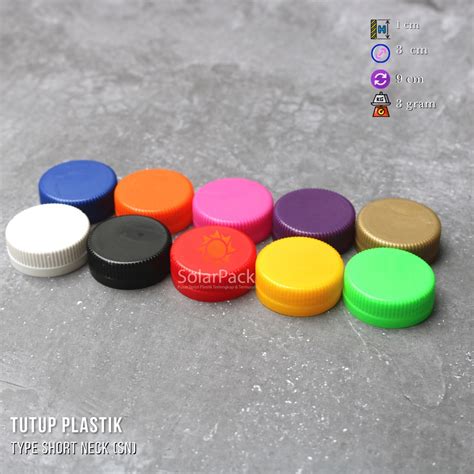 Jual Tutup botol plastik type Short Neck (SN) warna warni (MINIMAL ORDER 100 PCS) | Shopee Indonesia