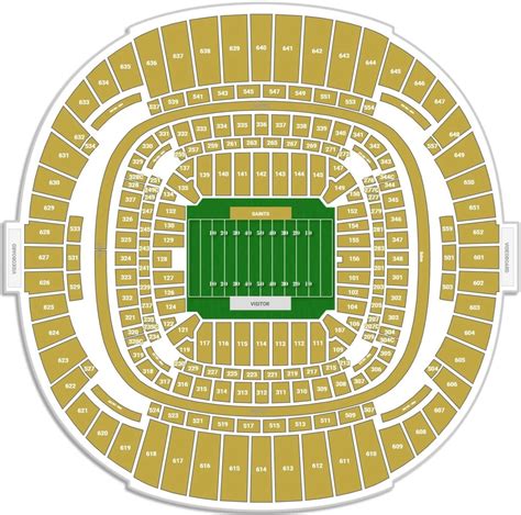 Caesars Superdome Seating Chart with Rows and Seat Numbers, Tickets Price 2023, Parking Map