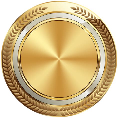 Gold Seal Badge Template Transparent Image | Gallery Yopriceville ...