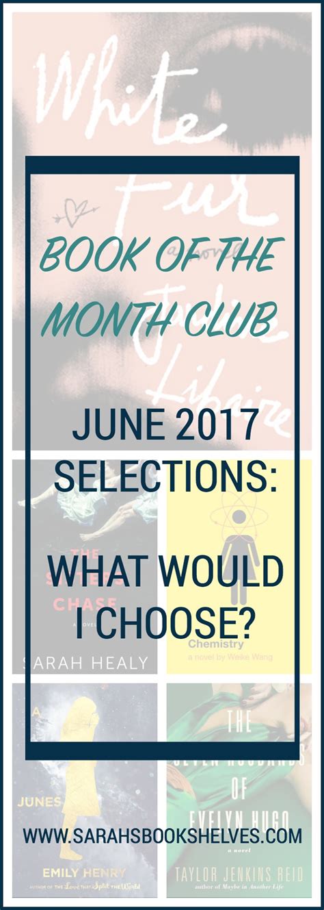 Book of the Month Club June 2017 Selections: What Would I Choose ...