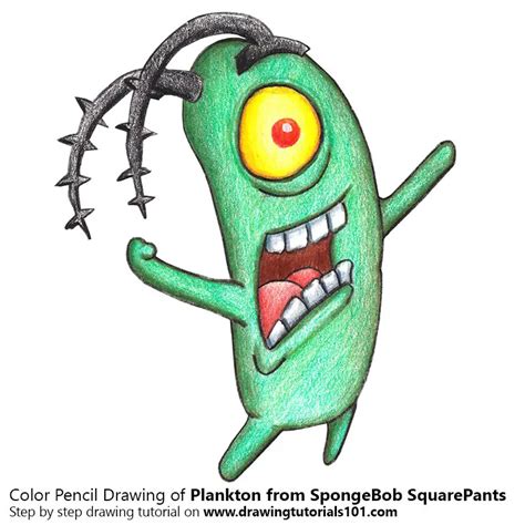 How to Draw Plankton from SpongeBob SquarePants (SpongeBob SquarePants ...