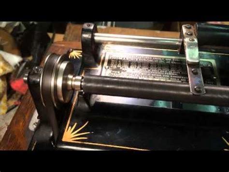 Edison HOME Model B Cylinder Phonograph Repair 08-13-2015 - YouTube
