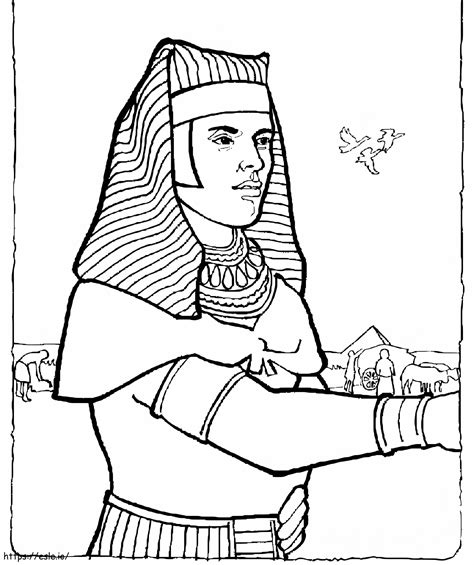 Joseph Egypt Bible coloring page