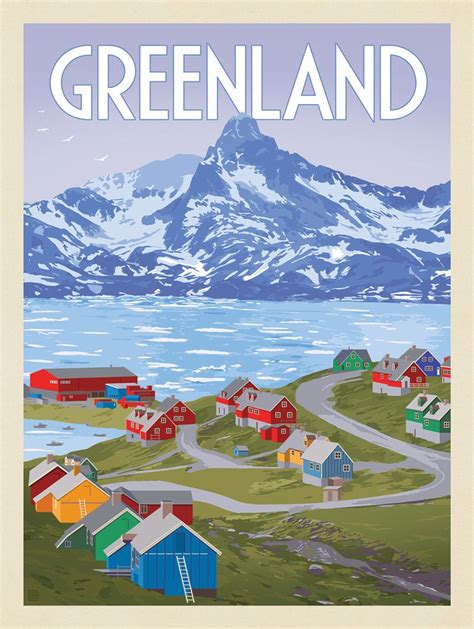 Greenland | in 2022 | Travel poster design, Vintage travel posters ...