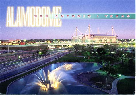 Each postcard has its own history: Alamodome San Antonio, Texas