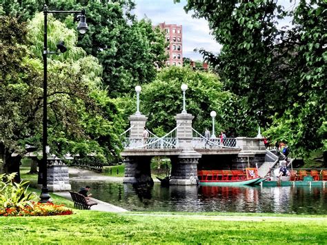 Boston MA - Boston Public Garden Bridge Photograph by Susan Savad - Pixels