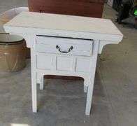 Wooden side table, drawer