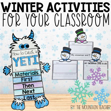 6 Great Winter Activities to Try in Your Elementary Classroom - The Mountain Teacher