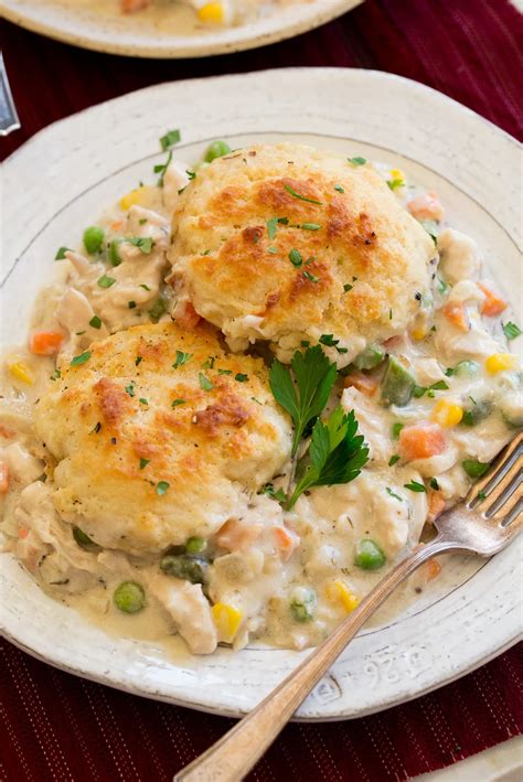 Chicken Pot Pie with Biscuits - Cooking Classy