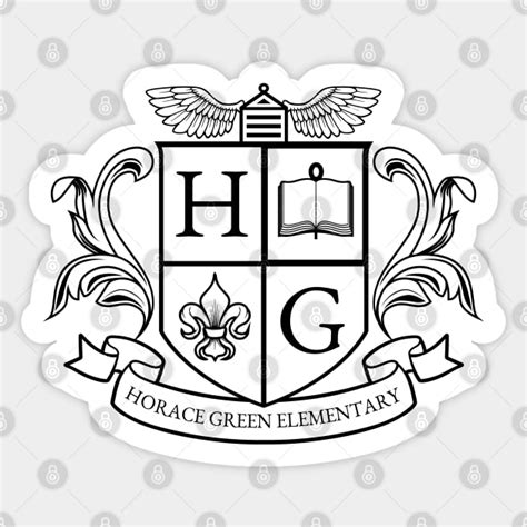 Horace Green Elementary Logo - School of Rock - School Of Rock - Sticker | TeePublic