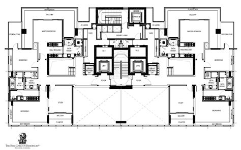 The Ritz-Carlton Residences Typical Floor Plans And Units Mix