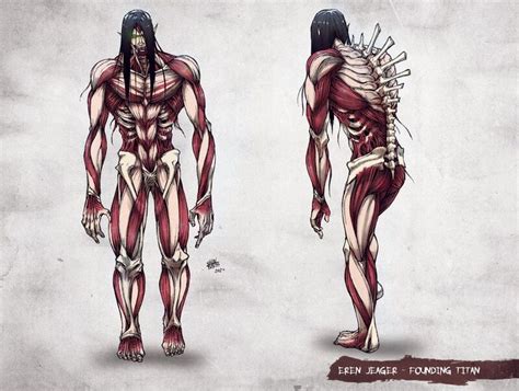 ArtStation - Eren Jaeger - Founding titan - AOT (Charachter design ...