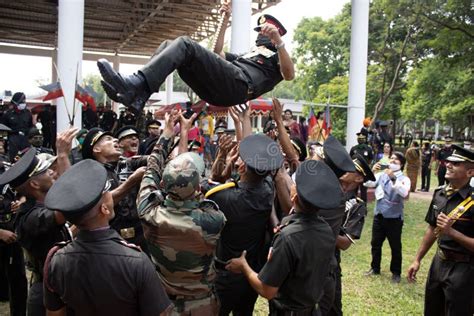 IMA Indian Military Academy Cadets after Passing Out Parade, Expressing Joy. Editorial Image ...